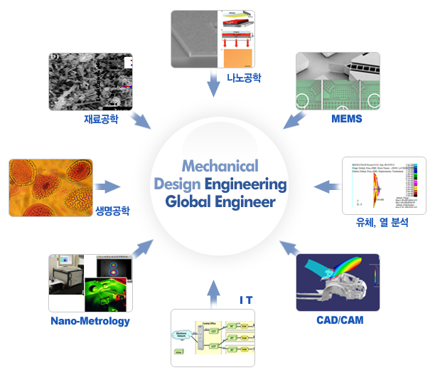재료공학, 나노공학, MEMS, 유채, 열 분석, CAD/CAM, IT, Nano-Metrology, 생명공학